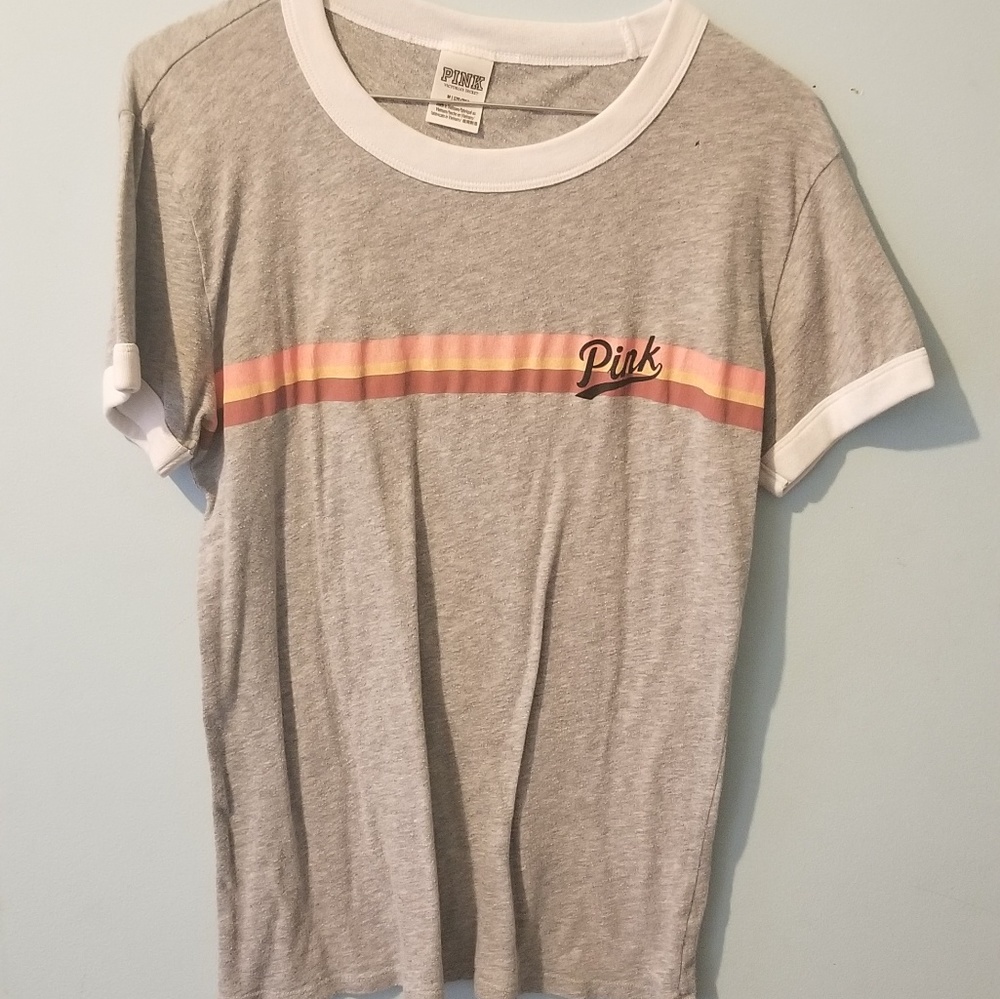 Pink gray t-shirt
